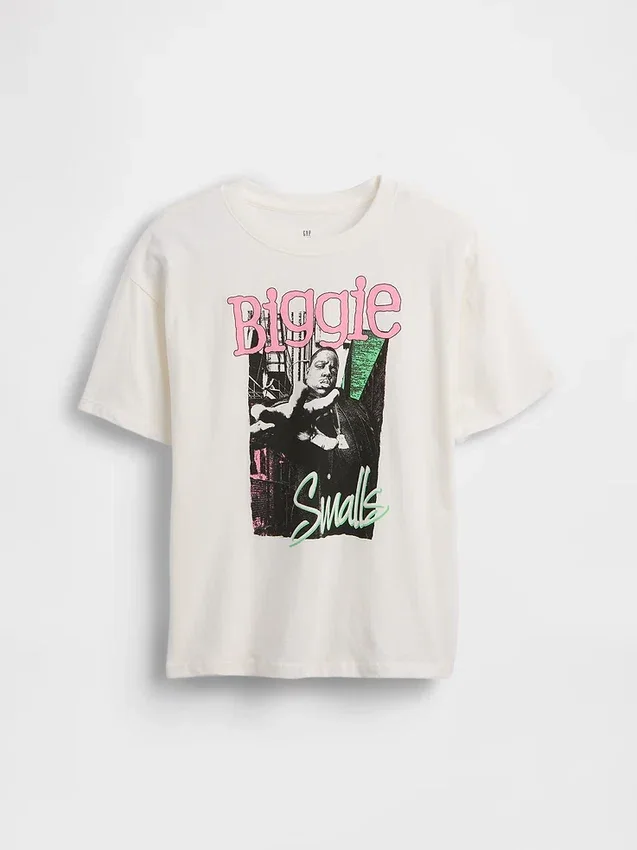 Barn-T-shirt med avslappnad passform och tryck