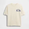 Barn-T-shirt med avslappnad passform och tryck