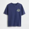 Barn-T-shirt med avslappnad passform och tryck