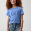 Barn-T-shirt med avslappnad passform och tryck