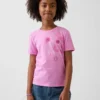 Barn-T-shirt med avslappnad passform och tryck