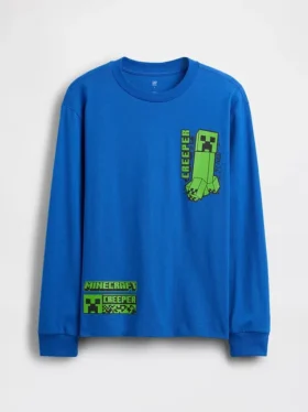 Barn-T-shirt med avslappnad passform och tryck