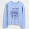 Barn-T-shirt med avslappnad passform och tryck