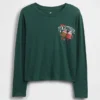 Barn-T-shirt med avslappnad passform och tryck