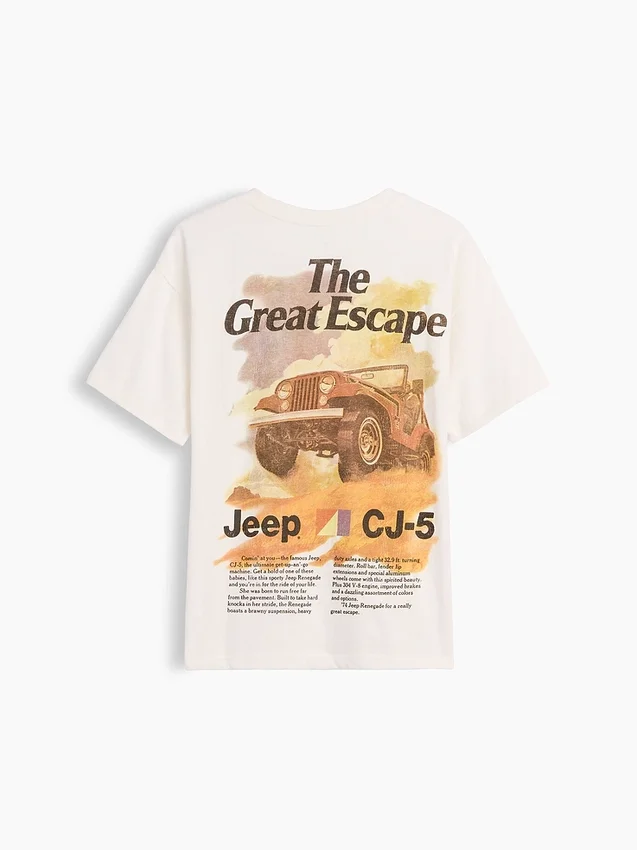 Barn-T-shirt med avslappnad passform och tryck