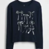Barn-T-shirt med avslappnad passform och tryck