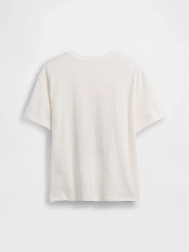 Barn-T-shirt med avslappnad passform och tryck