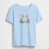 Barn-T-shirt med avslappnad passform och tryck