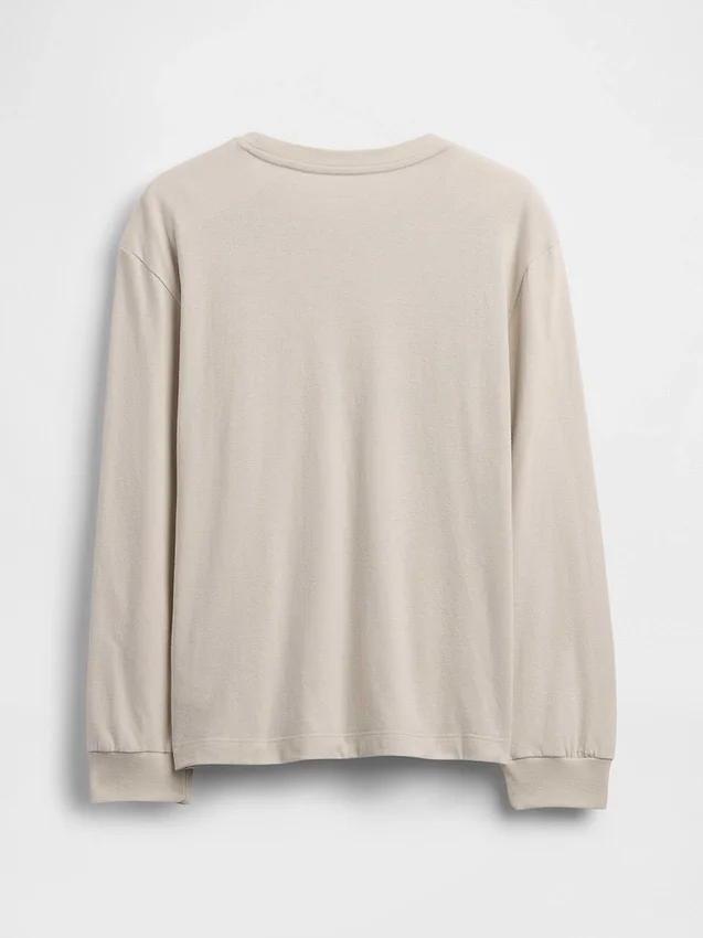 Barn-T-shirt med avslappnad passform och tryck