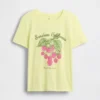 Barn-T-shirt med avslappnad passform och tryck