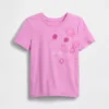 Barn-T-shirt med avslappnad passform och tryck