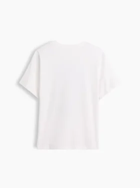 Barn-T-shirt med avslappnad passform och tryck