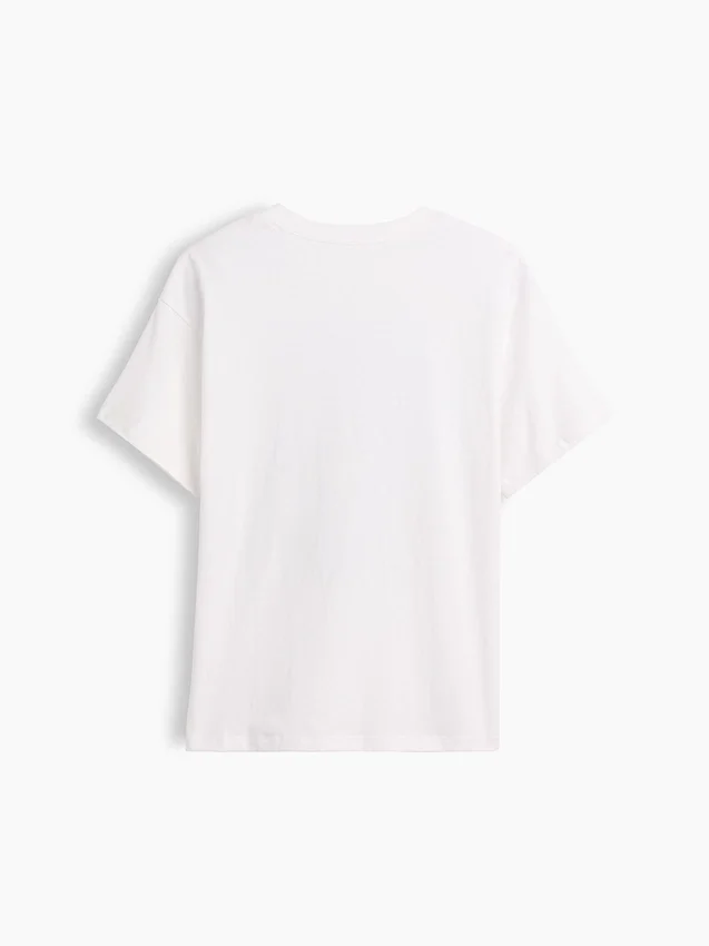 Barn-T-shirt med avslappnad passform och tryck