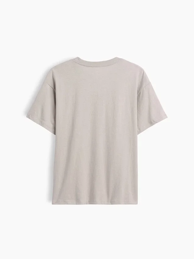 Barn-T-shirt med avslappnad passform och tryck