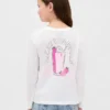 Barn-T-shirt med avslappnad passform och tryck