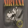 Barn-T-shirt med avslappnad passform och tryck