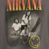 Barn-T-shirt med avslappnad passform och tryck