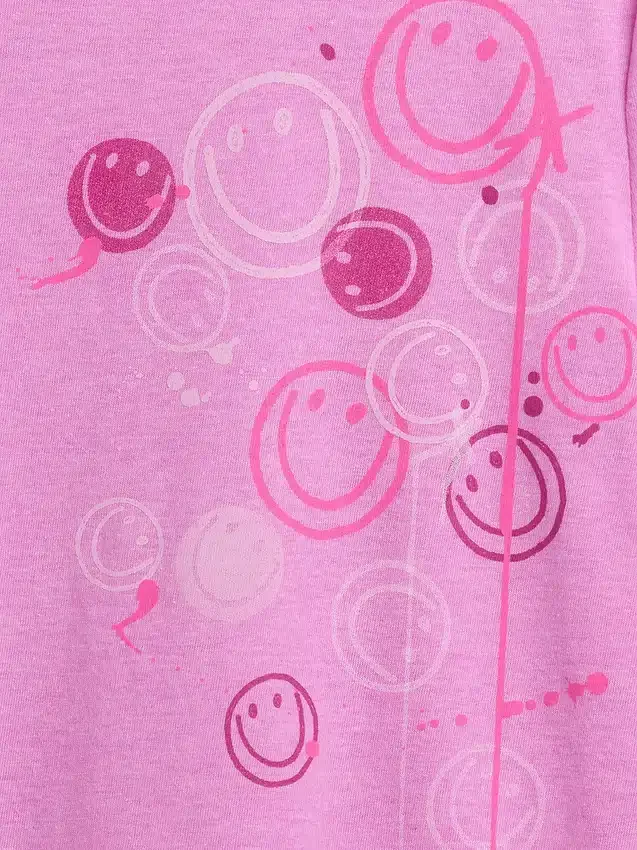 Barn-T-shirt med avslappnad passform och tryck