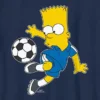 Barn-T-shirt med Bart Simpson och fotbollsmotiv