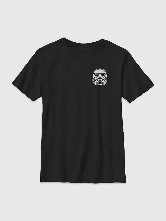 Barn-T-shirt med broderad Stormtrooper-motiv från Star Wars