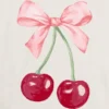 Barn-T-shirt med Cherry Bow-motiv