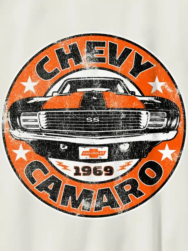 Barn-T-shirt med Chevy Camaro-motiv