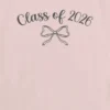 Barn-t-shirt med ”Class of 2026”-motiv och rosett