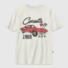 Barn-T-shirt med Corvette-motiv