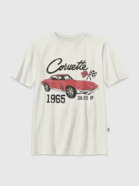 Barn-T-shirt med Corvette-motiv