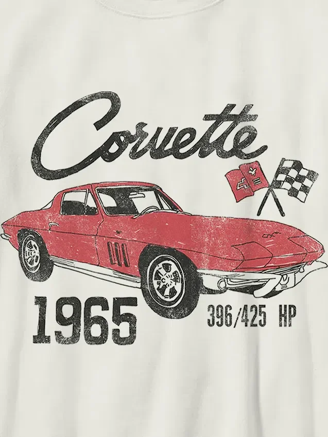 Barn-T-shirt med Corvette-motiv