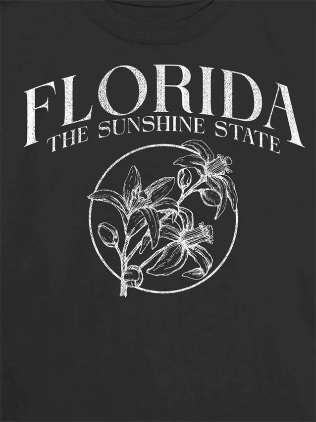 Barn-T-shirt med Florida Sunshine State-motiv