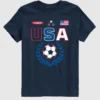Barn-t-shirt med fotbollsmotiv från USA