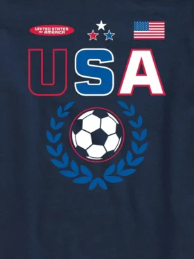 Barn-t-shirt med fotbollsmotiv från USA