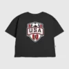 Barn-T-shirt med fotbollssköldmotiv