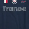 Barn-T-shirt med fotbollströje-motiv från Frankrike