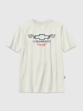 Barn-T-shirt med General Motors Chevrolet-logotyp