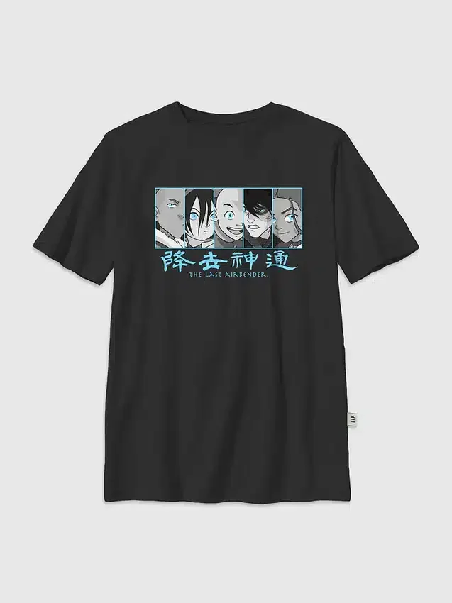Barn-T-shirt med grafiskt tryck från ”Avatar: The Last Airbender”