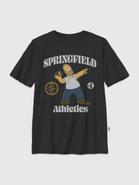 Barn-T-shirt med grafiskt tryck: ”The Simpsons Throw a Homer”