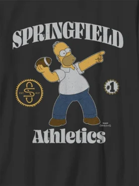Barn-T-shirt med grafiskt tryck: ”The Simpsons Throw a Homer”