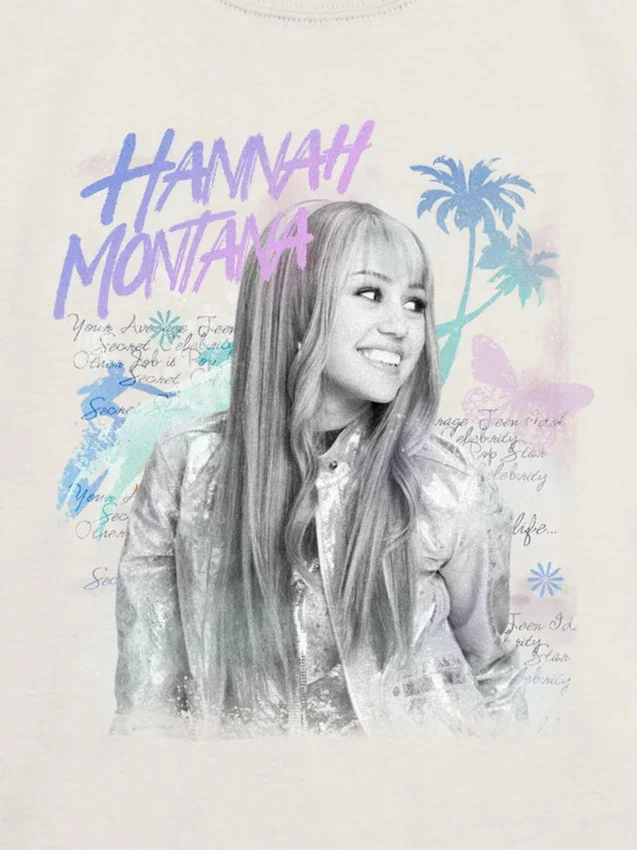 Barn-T-shirt med Hannah Montana-motiv: Beach Vibes