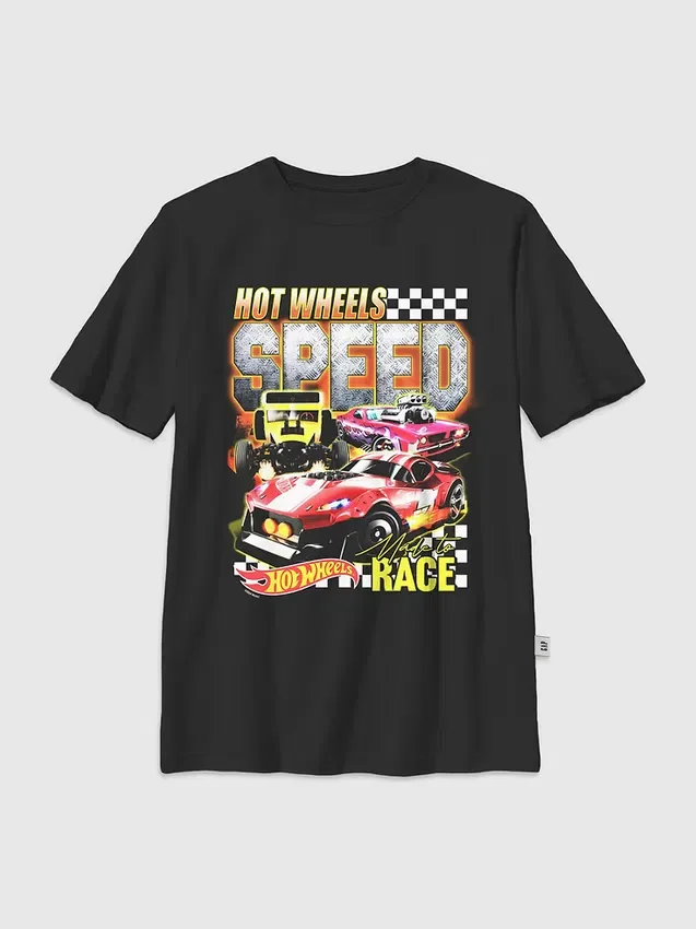 Barn-T-shirt med Hot Wheels Speed-motiv