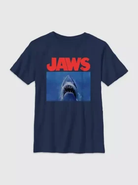 Barn-T-shirt med Jaws-motiv
