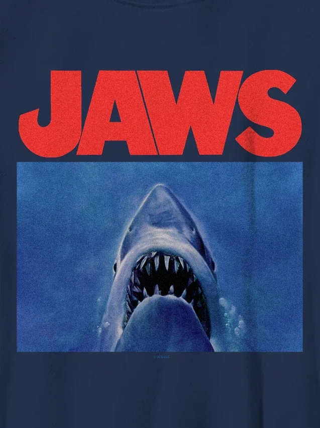 Barn-T-shirt med Jaws-motiv