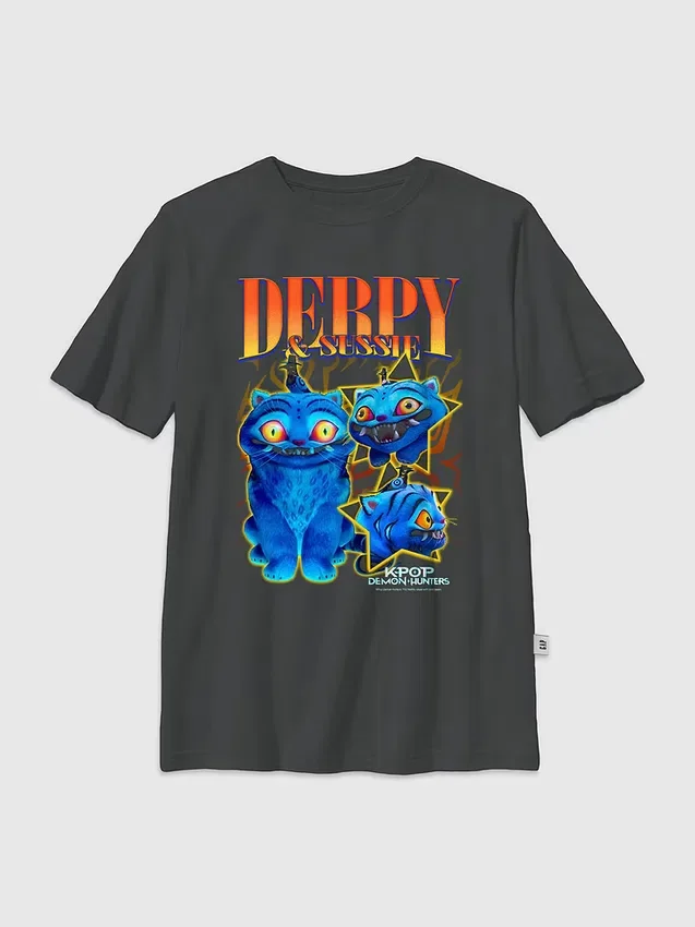 Barn-t-shirt med K-Pop Demon Hunters Derpy Y2K-motiv