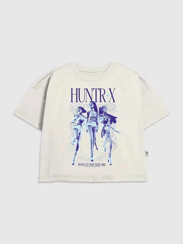 Barn-t-shirt med K-Pop Demon Hunters-motivet ”This is What It Sounds Like”
