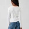 Barn-T-shirt med korsad rosett framtill