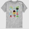 Barn-T-shirt med kort ärm och rutmönster från filmen ”Spongebob: Jakten på Squarepants”