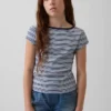 Barn-T-shirt med korta ärmar och figursydd passform