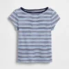 Barn-T-shirt med korta ärmar och figursydd passform