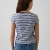 Barn-T-shirt med korta ärmar och figursydd passform